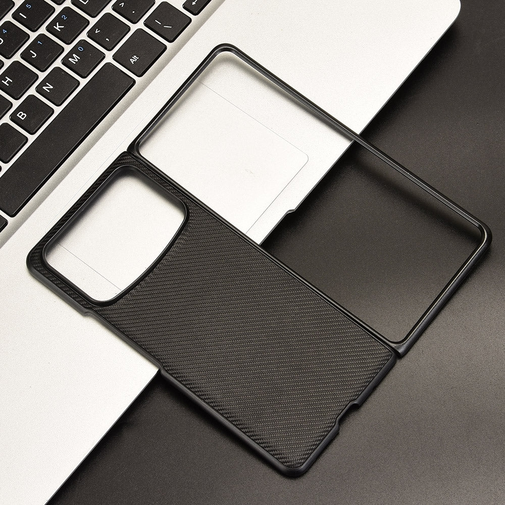For-Xiaomi-Mix-Fold-4-PU-Leather-PC-Phone-Case(Black)