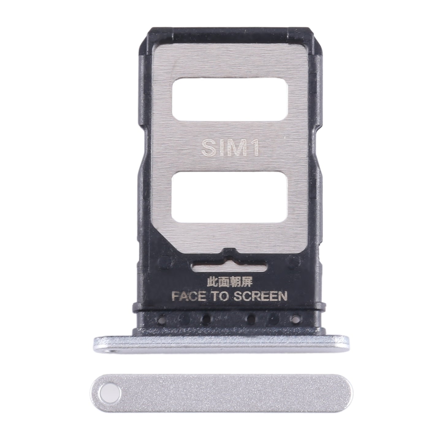 For-Xiaomi-Note-13-Pro+-SIM-Card-Tray-+-SIM-Card-Tray-(Silver)