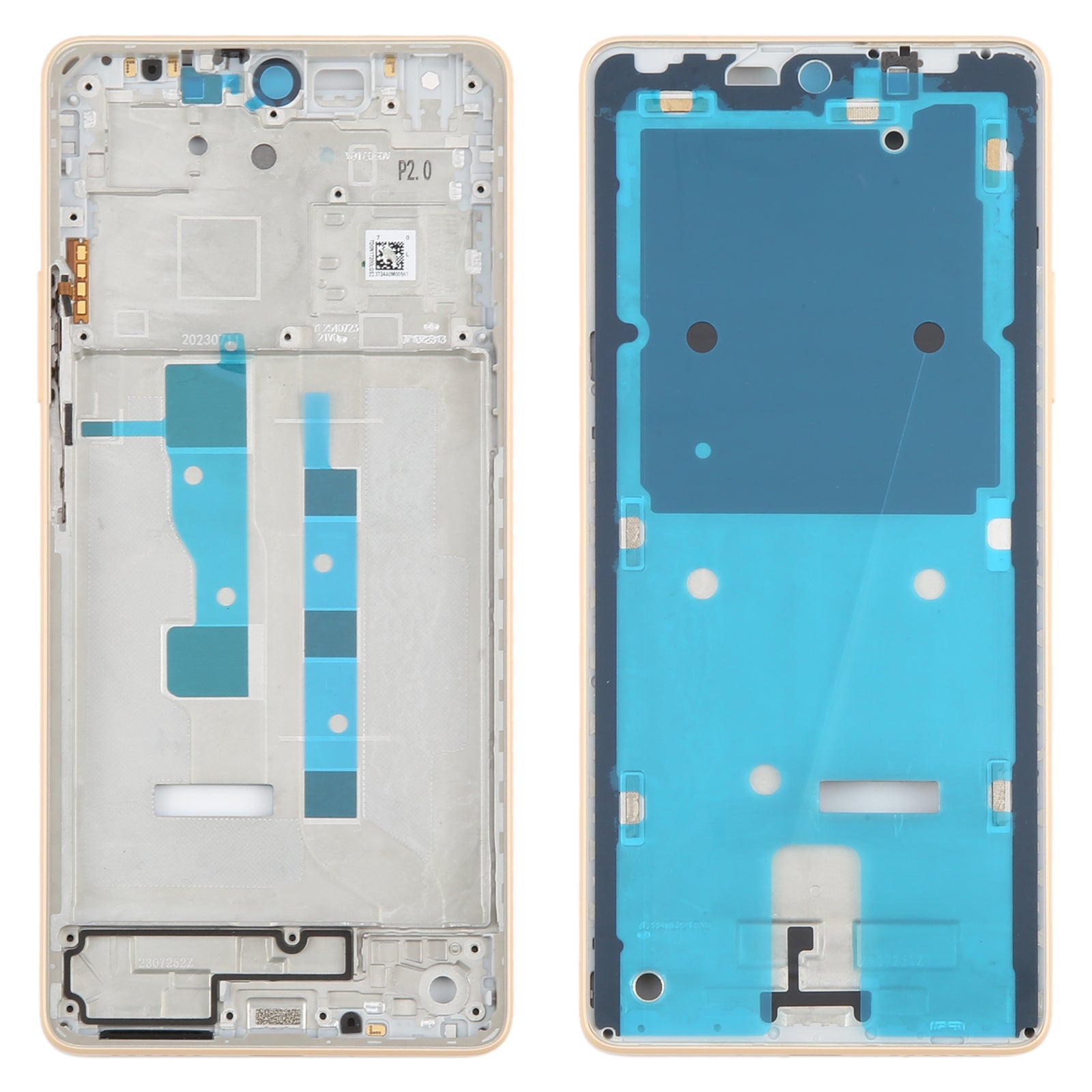 For-Xiaomi-Poco-X6-Neo-Original-Middle-Frame-Bezel-Plate-(Orange)