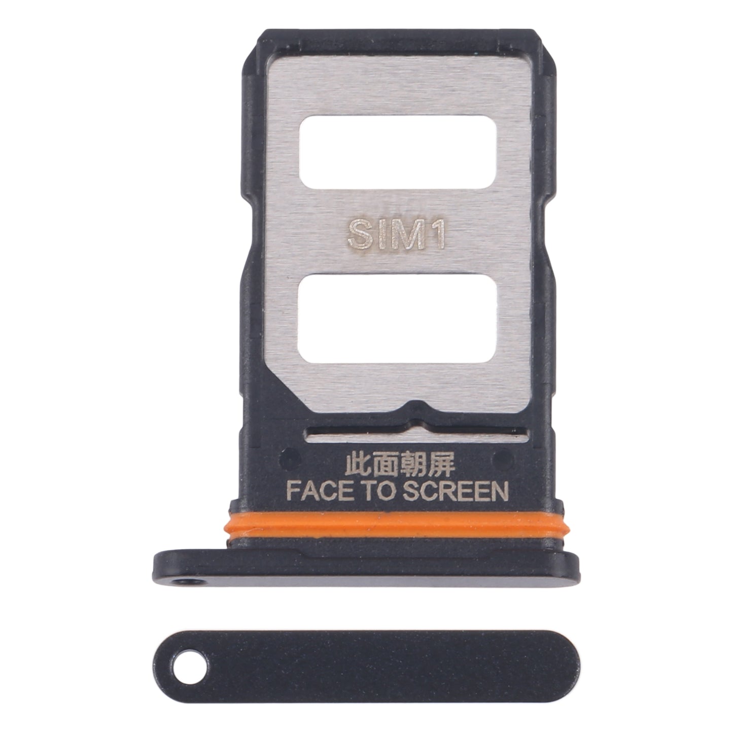 For-Xiaomi-Poco-F6-Original-SIM-Card-Tray-+-SIM-Card-Tray-(Black)