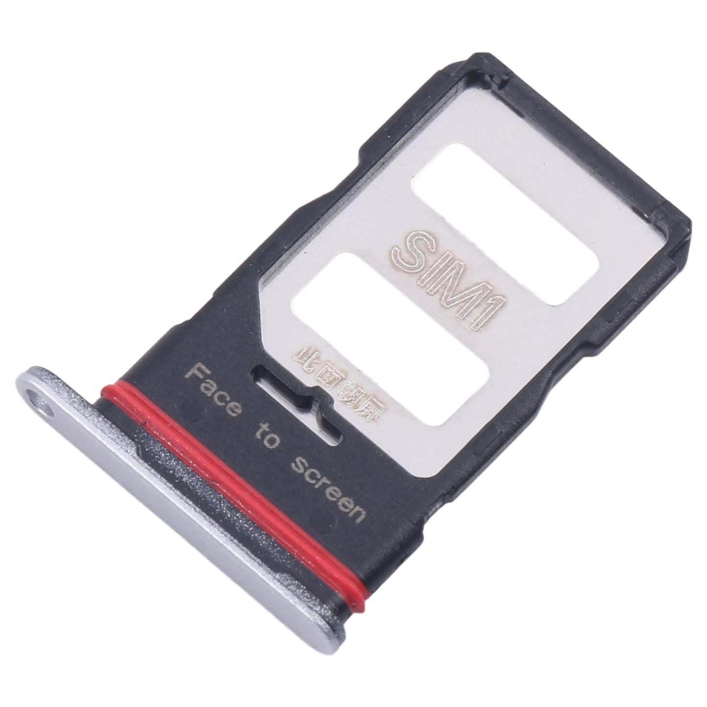 For-Xiaomi-Poco-X6-Pro-5G-Original-SIM-Card-Tray-+-SIM-Card-Tray-(Silver)