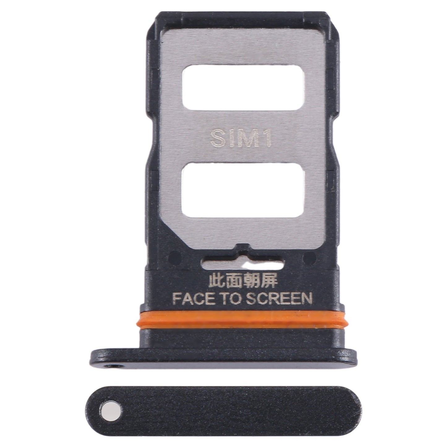For-Xiaomi-Poco-X5-Pro-SIM-Card-Tray-+-SIM-Card-Tray-(Black)