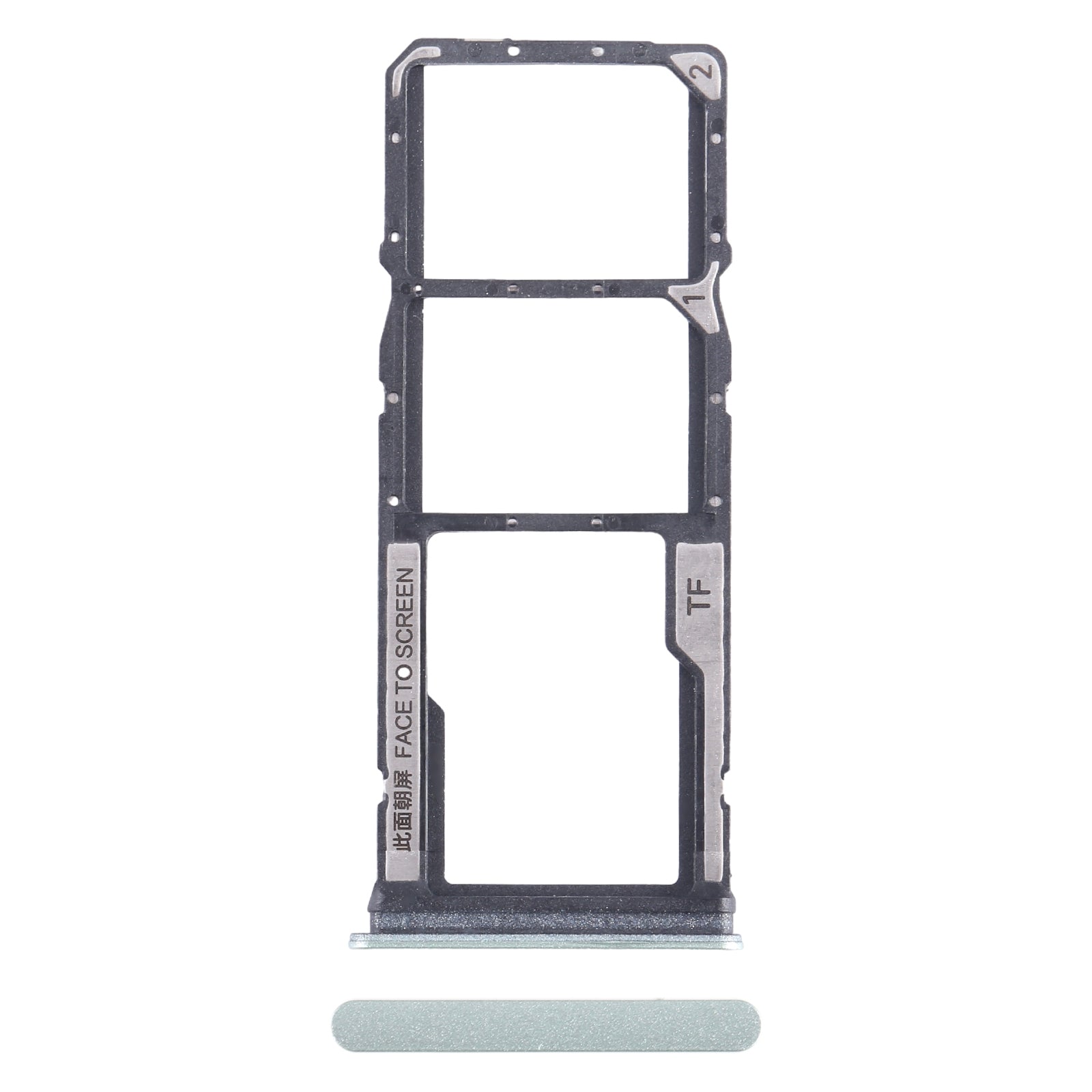 For-Xiaomi-Poco-C65-SIM-Card-Tray-+-SIM-Card-Tray-+-Micro-SD-Card-Tray-(Green)