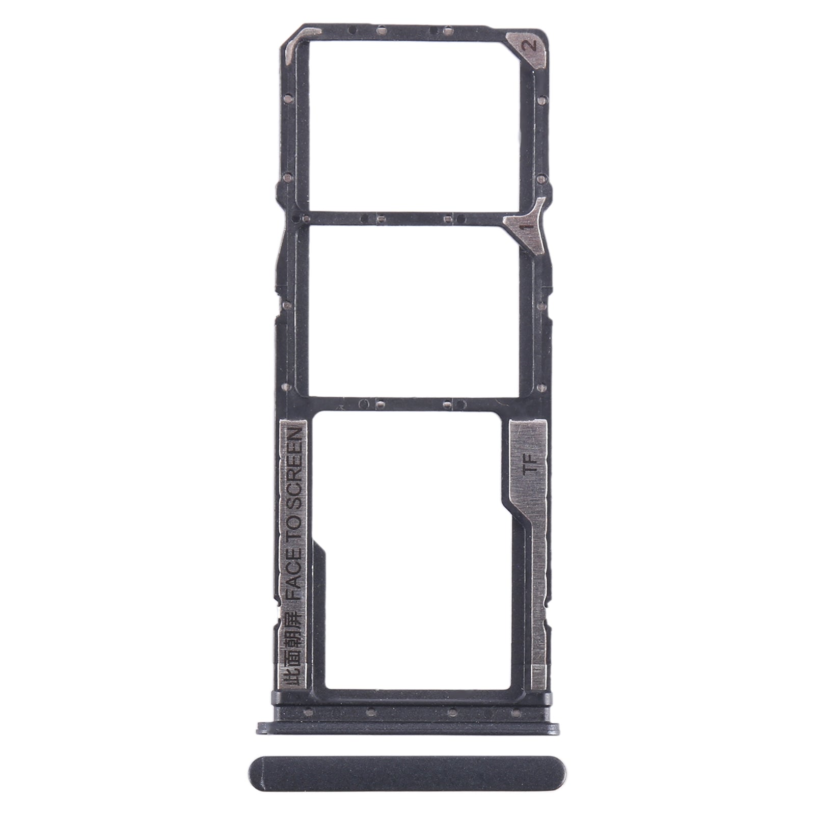 SIM-Card-Tray-for-Xiaomi-Poco-C55-(Black)