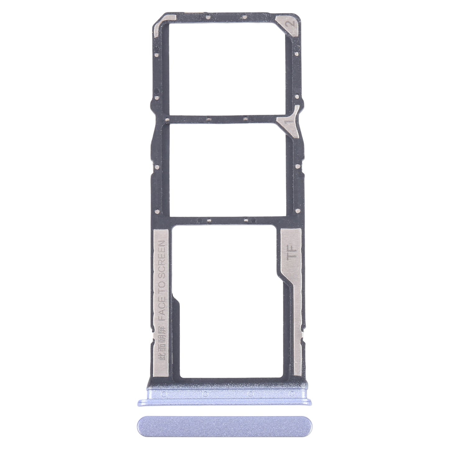 For-Xiaomi-Poco-M6-Original-SIM-Card-Tray-+-SIM-Card-Tray-+-Micro-SD-Card-Tray-(Blue)