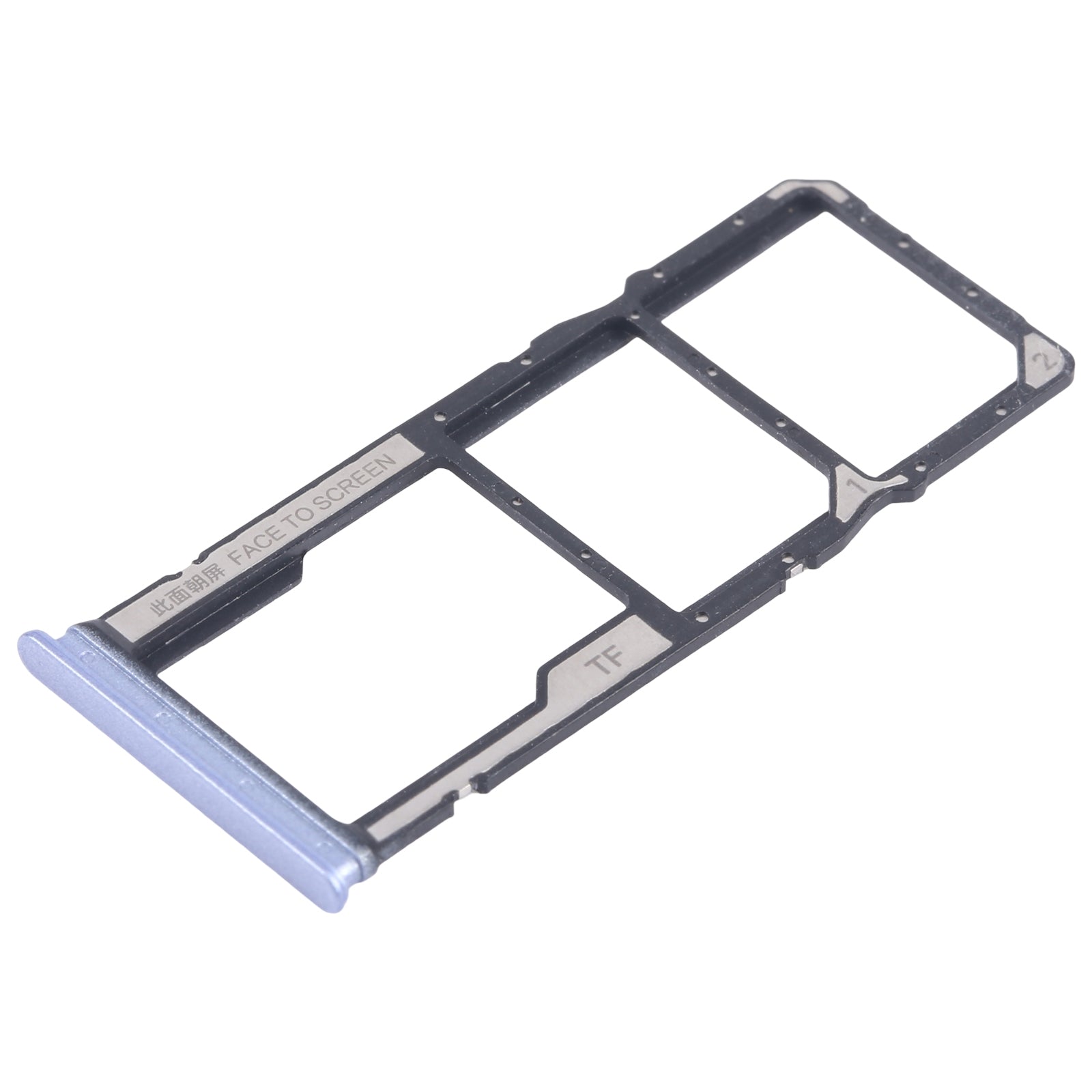 For-Xiaomi-Poco-M6-Original-SIM-Card-Tray-+-SIM-Card-Tray-+-Micro-SD-Card-Tray-(Blue)