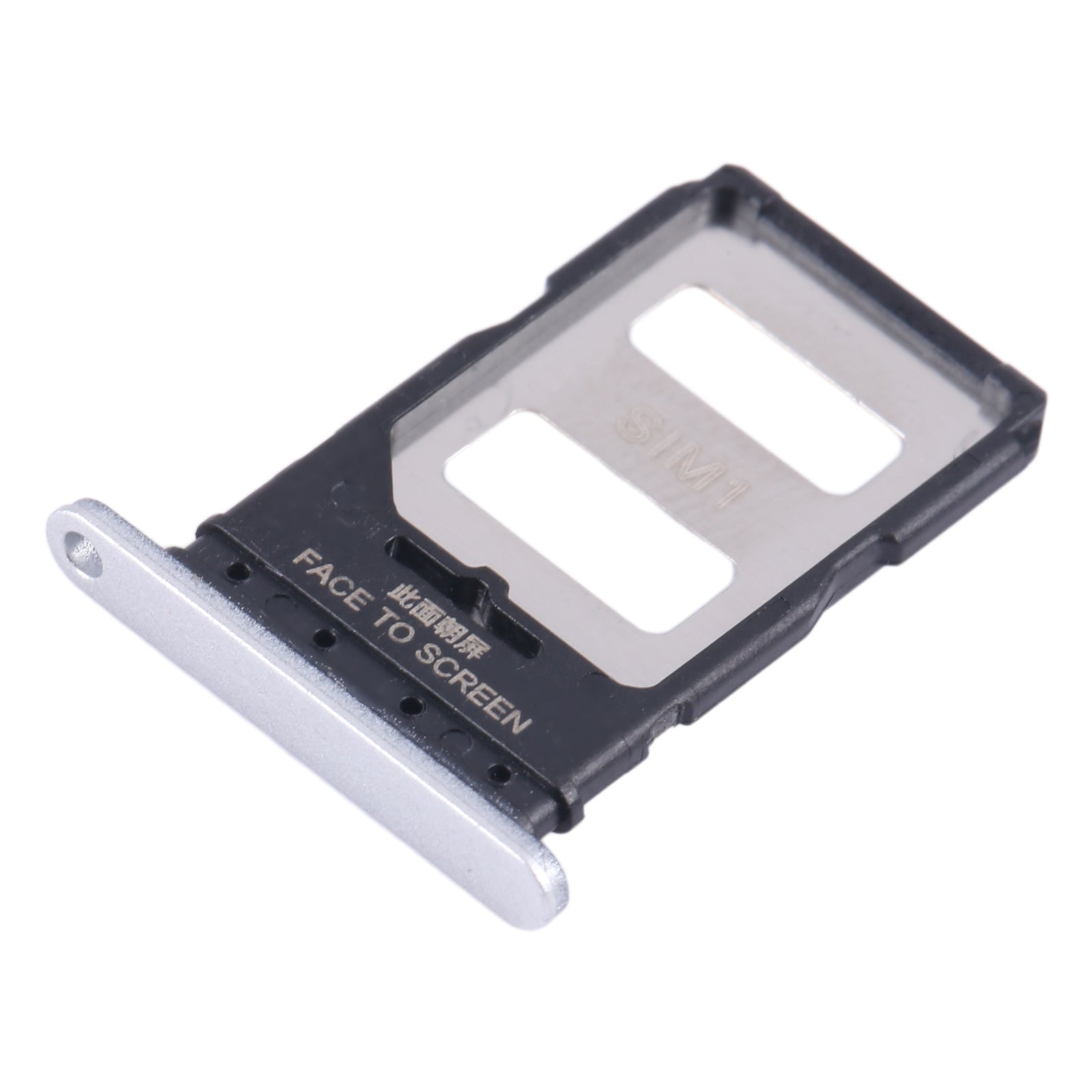 For-Xiaomi-Redmi-Note-13-Pro+-SIM-Card-Tray-+-SIM-Card-Tray-(Silver)