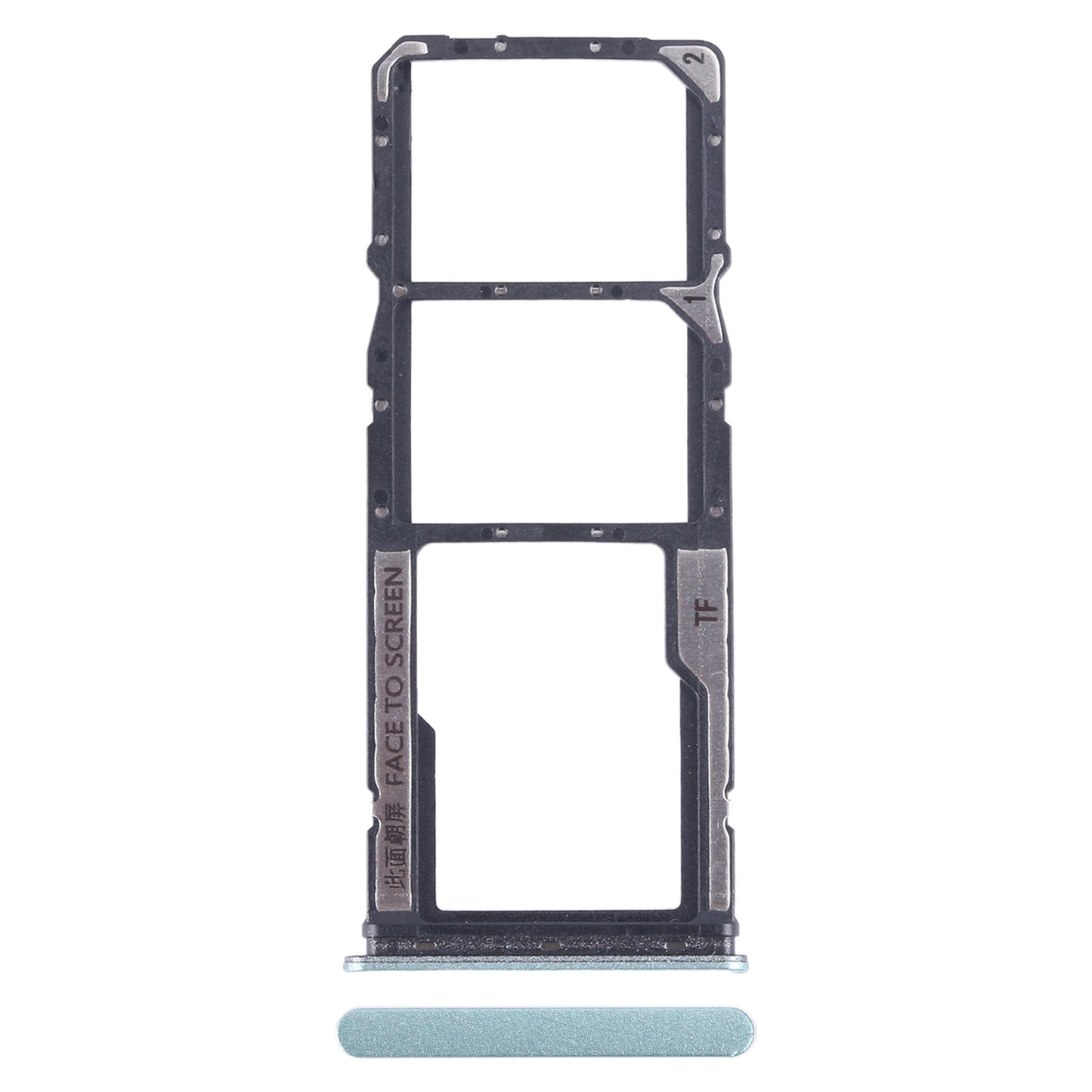 For-Xiaomi-Redmi-Note-12-4G-SIM-Card-Tray-+-SIM-Card-Tray-+-Micro-SD-Card-Tray-(Green)
