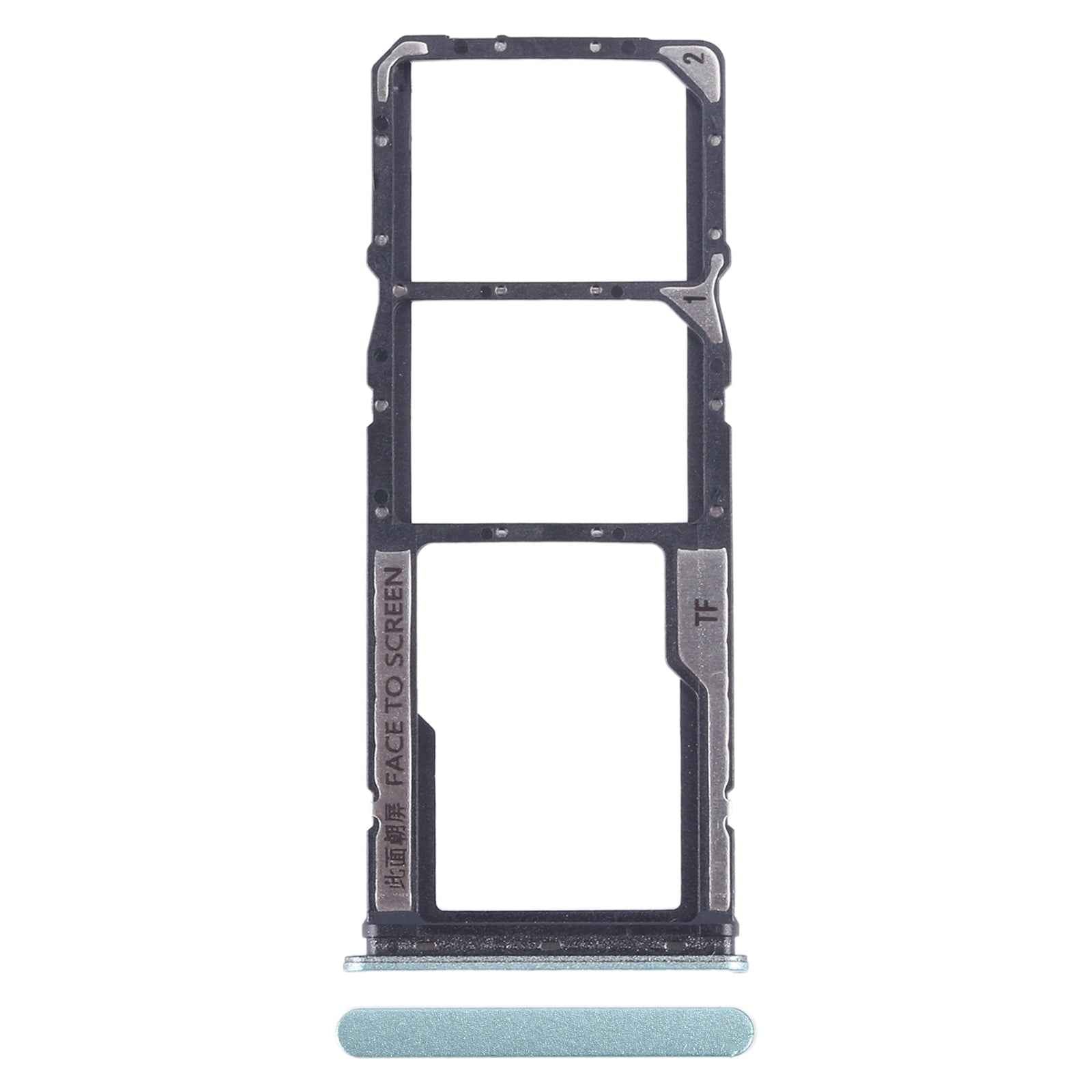 For-Xiaomi-Redmi-Note-12-4G-SIM-Card-Tray-+-SIM-Card-Tray-+-Micro-SD-Card-Tray-(Green)