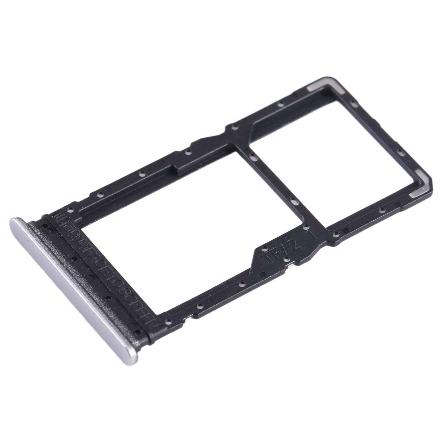 For-Xiaomi-Redmi-Note-12R-SIM-Card-Tray-+-SIM-Card-Tray-/-Micro-SD-Card-Tray-(Silver)