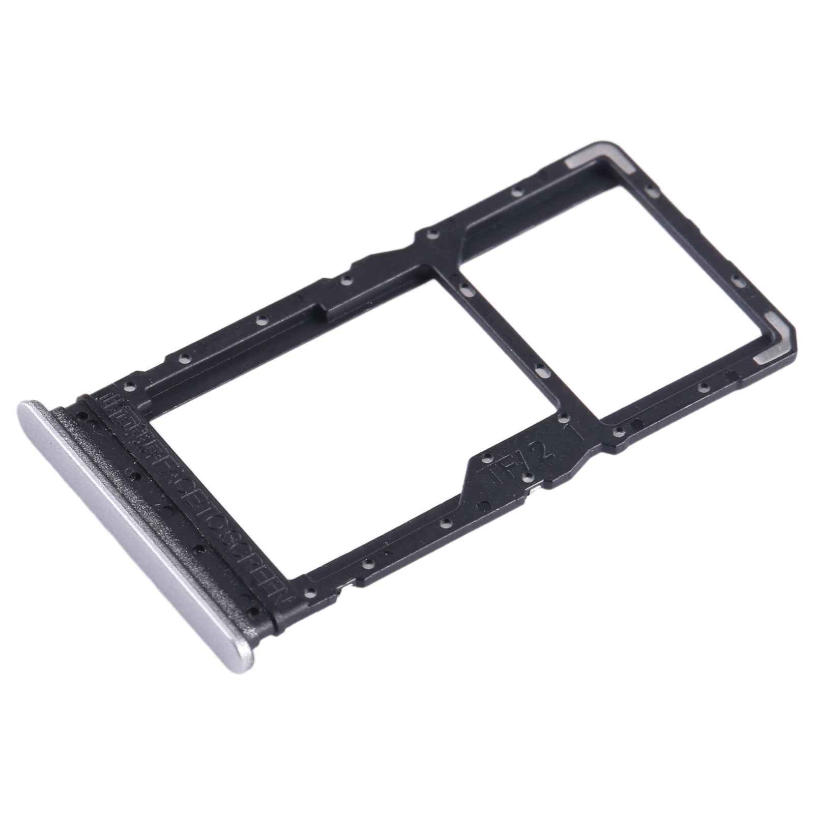 For-Xiaomi-Redmi-Note-12R-SIM-Card-Tray-+-SIM-Card-Tray-/-Micro-SD-Card-Tray-(Silver)