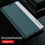 For-Xiaomi-Redmi-14C-Side-Electroplated-Adsorption-Leather-Phone-Case(Silver)