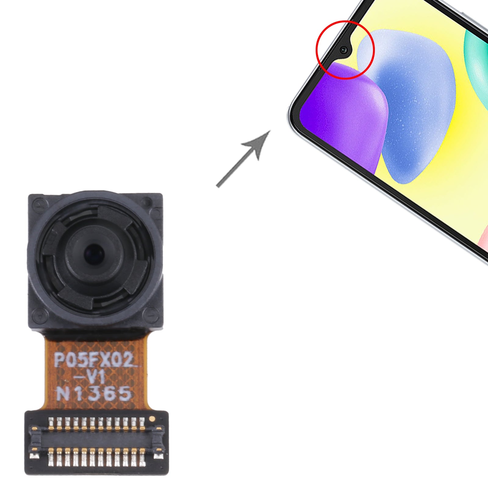 For-Xiaomi-Redmi-10A/Redmi-10C/Redmi-10-India-Front-Facing-Camera