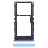 For-Xiaomi-Redmi-12-5G-SIM-Card-Tray-+-SIM-Card-Tray-/-Micro-SD-Card-Tray-(Blue)