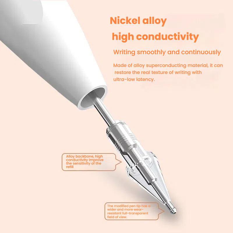 For-Xiaomi-Smart-Pen-2nd-Gen-Replacement-Tip-Damped-Needle-tip-Pen-Nib-With-1-Circle-Pen-Tip-Cap-White