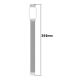For-Xiaomi-Smart-Band-9-Active-/-Redmi-Band-3-Metal-Frame-Watch-Case-Integrated-Milan-Magnetic-Watch-Band(Black)