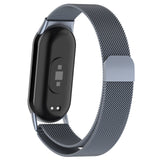 For-Xiaomi-Smart-Band-10-/-9-/-8-Milan-Magnetic-Stainless-Steel-Watch-Band(Gray)