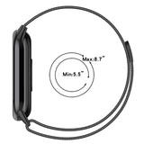 For-Xiaomi-Smart-Band-10-/-9-/-8-Milan-Magnetic-Stainless-Steel-Watch-Band(Gray)