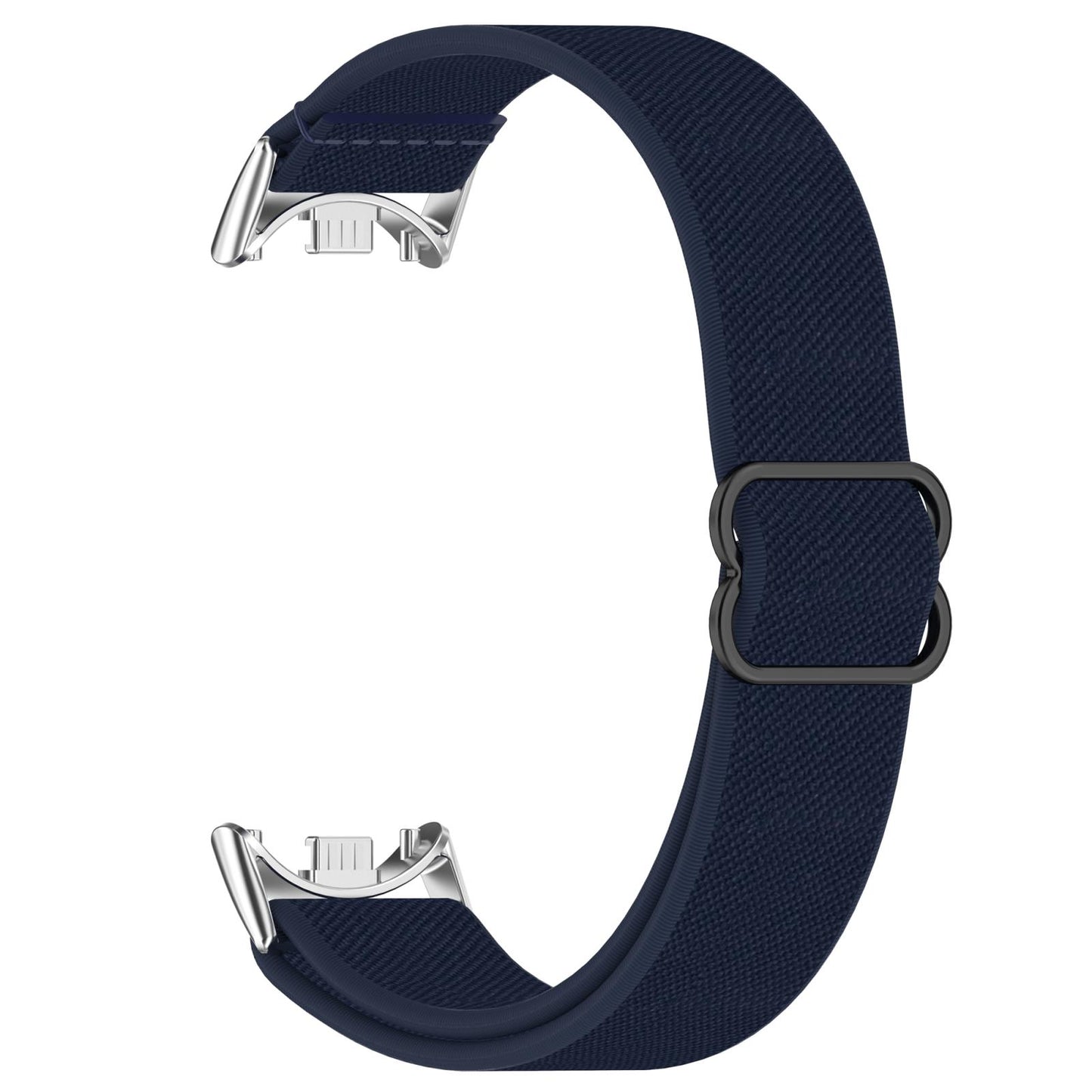 For-Xiaomi-Smart-Band-10-/-9-/-8-Slide-Buckle-Nylon-Elastic-Braided-Watch-Band(Blue)