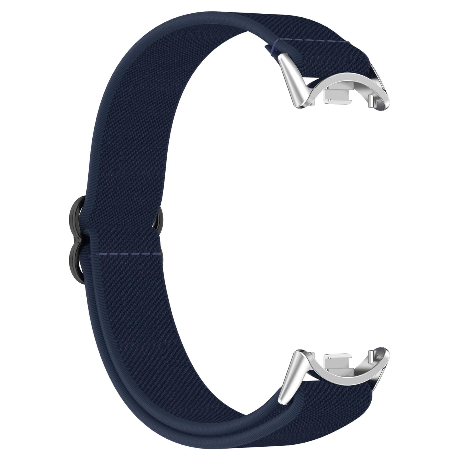 For-Xiaomi-Smart-Band-10-/-9-/-8-Slide-Buckle-Nylon-Elastic-Braided-Watch-Band(Blue)