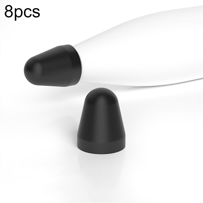 For-Xiaomi-Stylus-Pen-2-8pcs-/-Set-Silicone-Wear-resistant-Stylus-Nib-Cover(Black)