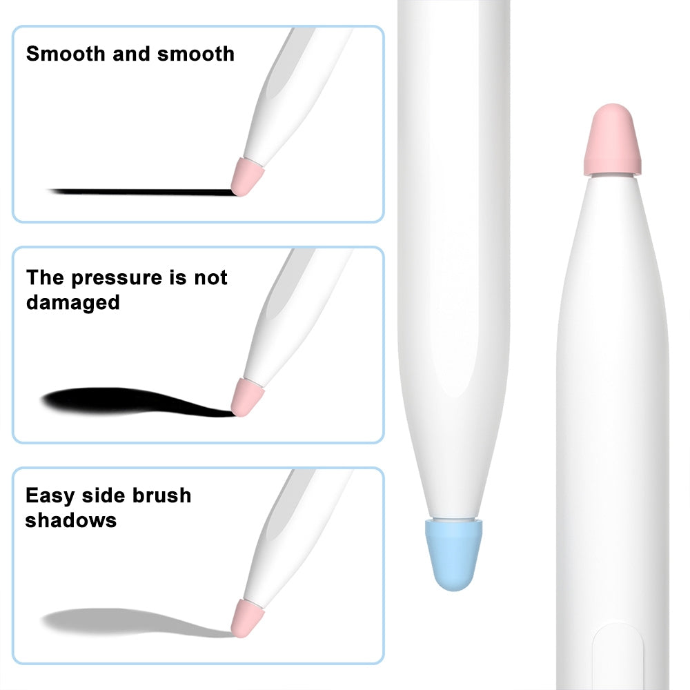 For-Xiaomi-Stylus-Pen-2-8pcs-/-Set-Silicone-Wear-resistant-Stylus-Nib-Cover(Black)