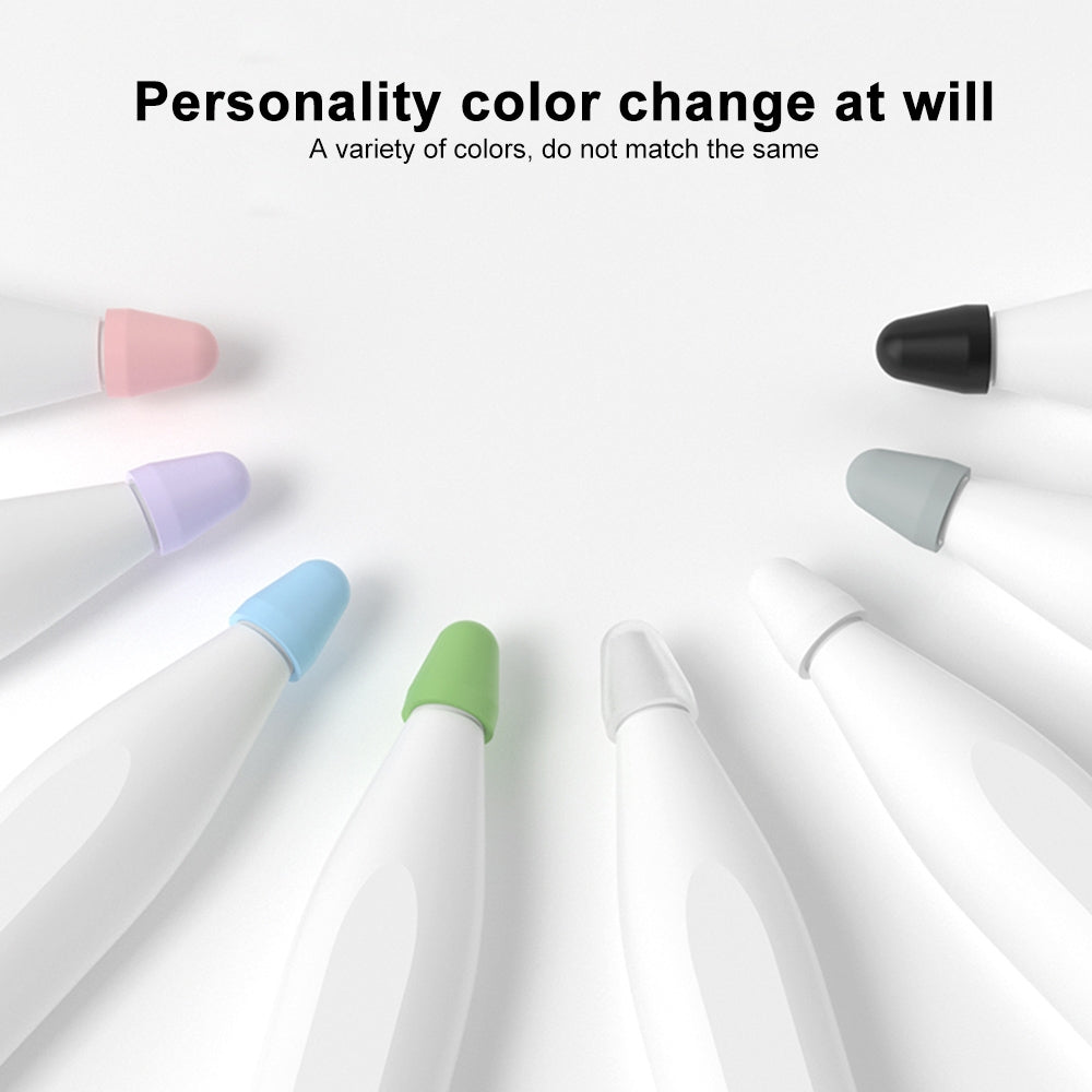 For-Xiaomi-Stylus-Pen-2-8pcs-/-Set-Silicone-Wear-resistant-Stylus-Nib-Cover(Black)