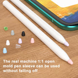 For-Xiaomi-Stylus-Pen-2-8pcs-/-Set-Silicone-Wear-resistant-Stylus-Nib-Cover(Black)