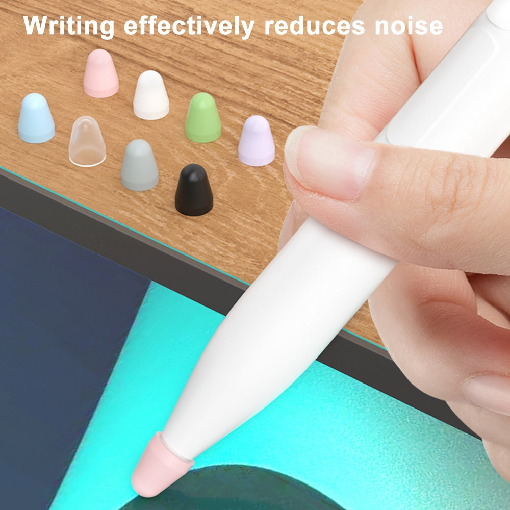 For-Xiaomi-Stylus-Pen-2-8pcs-/-Set-Silicone-Wear-resistant-Stylus-Nib-Cover(Black)