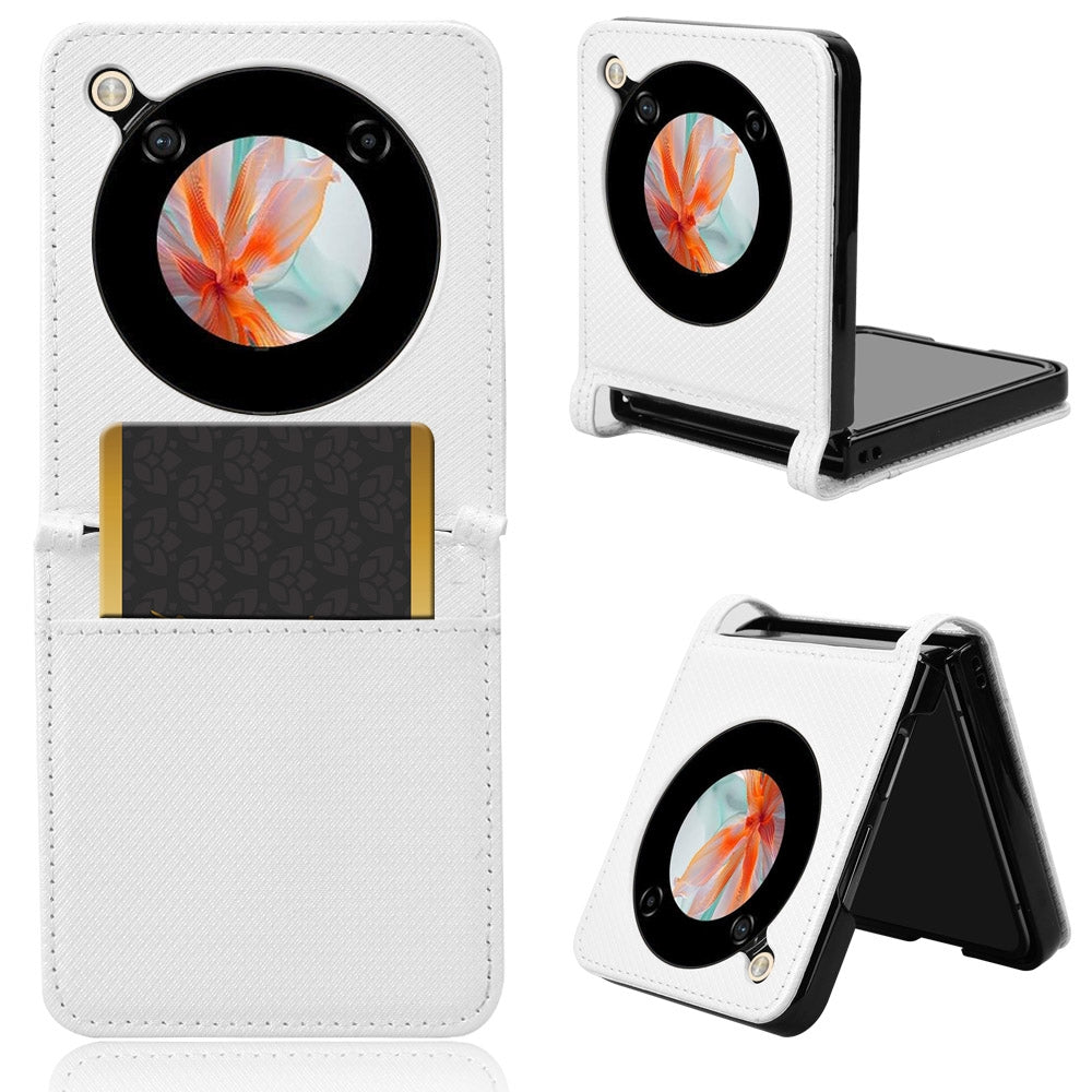 For-ZTE-nubia-Flip-/-Libero-Flip-Diamond-Texture-Leather-Phone-Case(White)