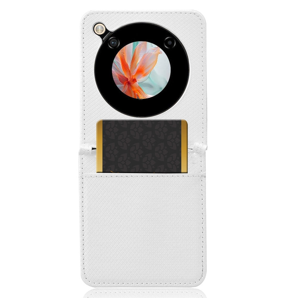 For-ZTE-nubia-Flip-/-Libero-Flip-Diamond-Texture-Leather-Phone-Case(White)