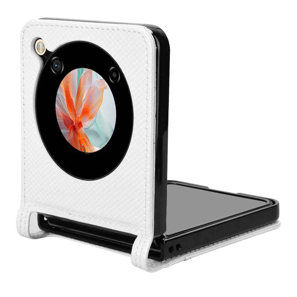 For-ZTE-nubia-Flip-/-Libero-Flip-Diamond-Texture-Leather-Phone-Case(White)