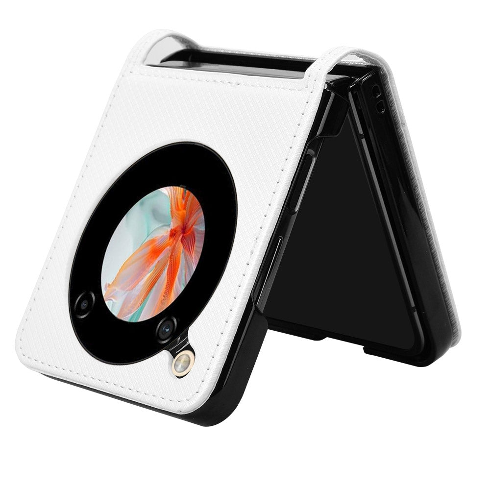 For-ZTE-nubia-Flip-/-Libero-Flip-Diamond-Texture-Leather-Phone-Case(White)