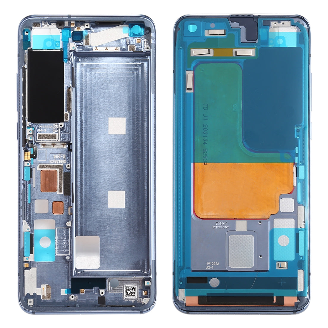 Front-Housing-LCD-Frame-Bezel-Plate-for-Xiaomi-Mi-10-5G-/-Mi-10-Pro-5G(Grey)