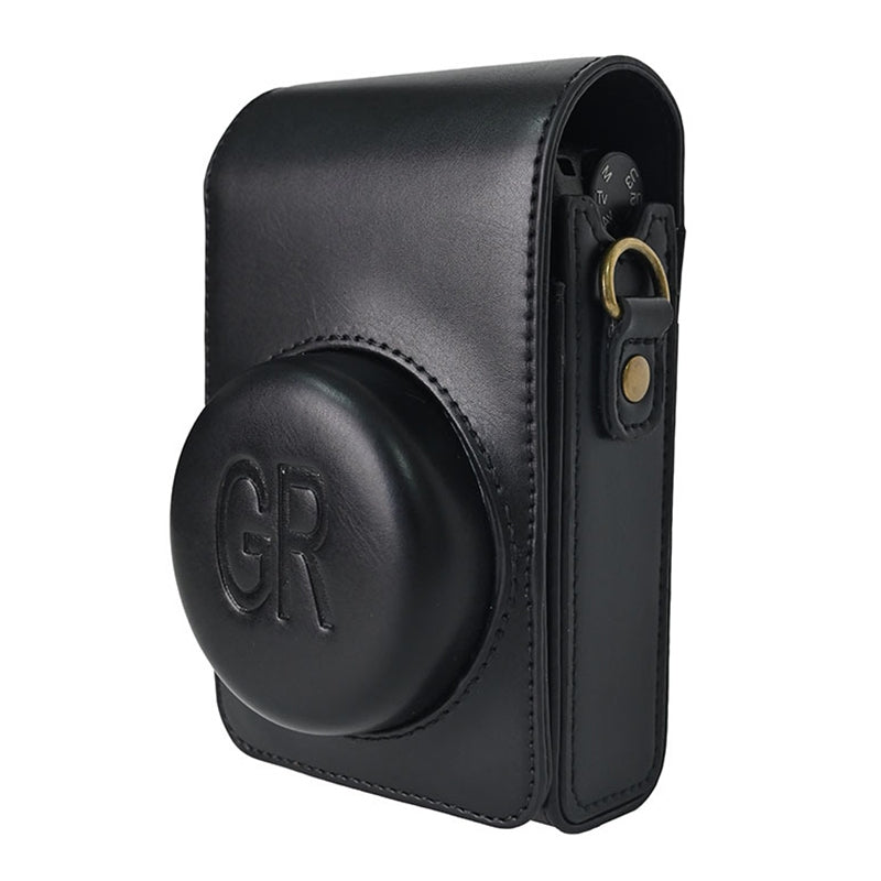 Full-Body-Camera-PU-Leather-Case-Bag-with-Strap-for-Ricoh-GR-/-GRII-/-GRIII,-Casio-ZR1200-/-ZR1500/-ZR2000/-ZR3500,-ZR3600-/-ZR3700-/-ZR5500-(Black)