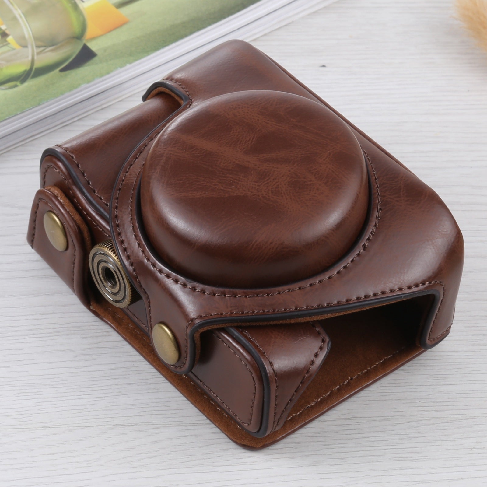 Full-Body-Camera-PU-Leather-Case-Bag-for-Sony-ZV-1(Coffee)