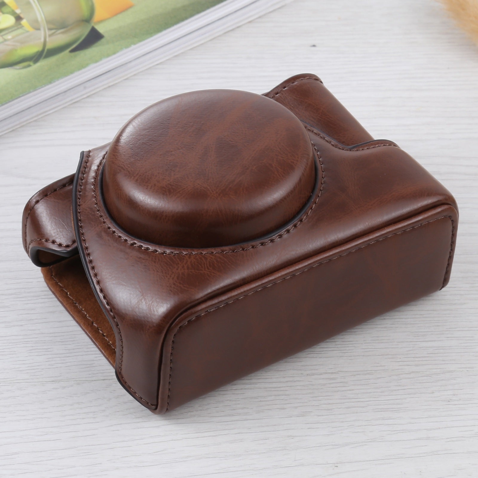 Full-Body-Camera-PU-Leather-Case-Bag-for-Sony-ZV-1(Coffee)