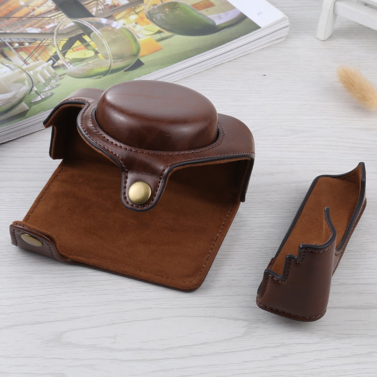 Full-Body-Camera-PU-Leather-Case-Bag-for-Sony-ZV-1(Coffee)