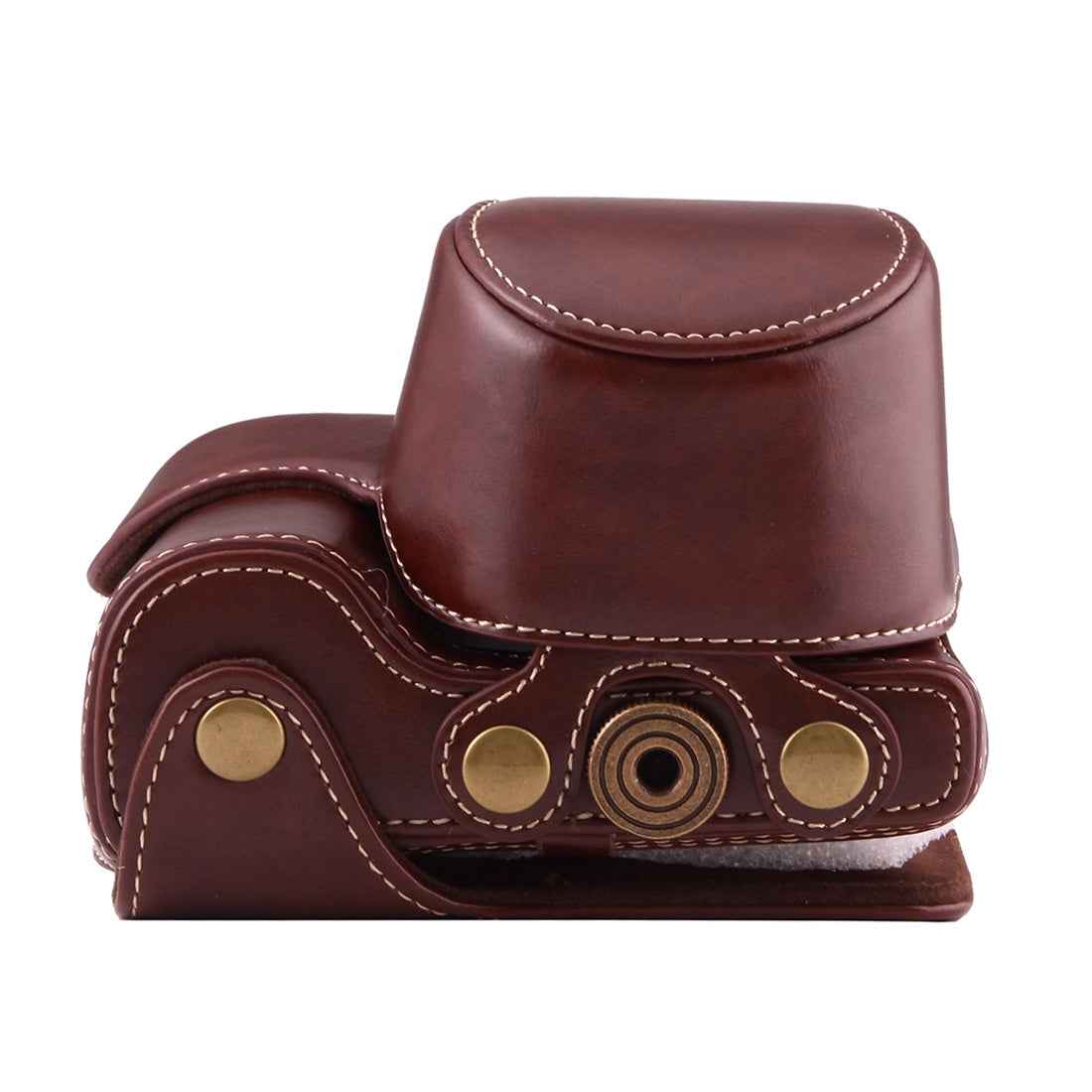 Full-Body-Camera-PU-Leather-Case-Bag-with-Strap-for-Sony-A6000-/-A6300-/-Nex-6(Coffee)