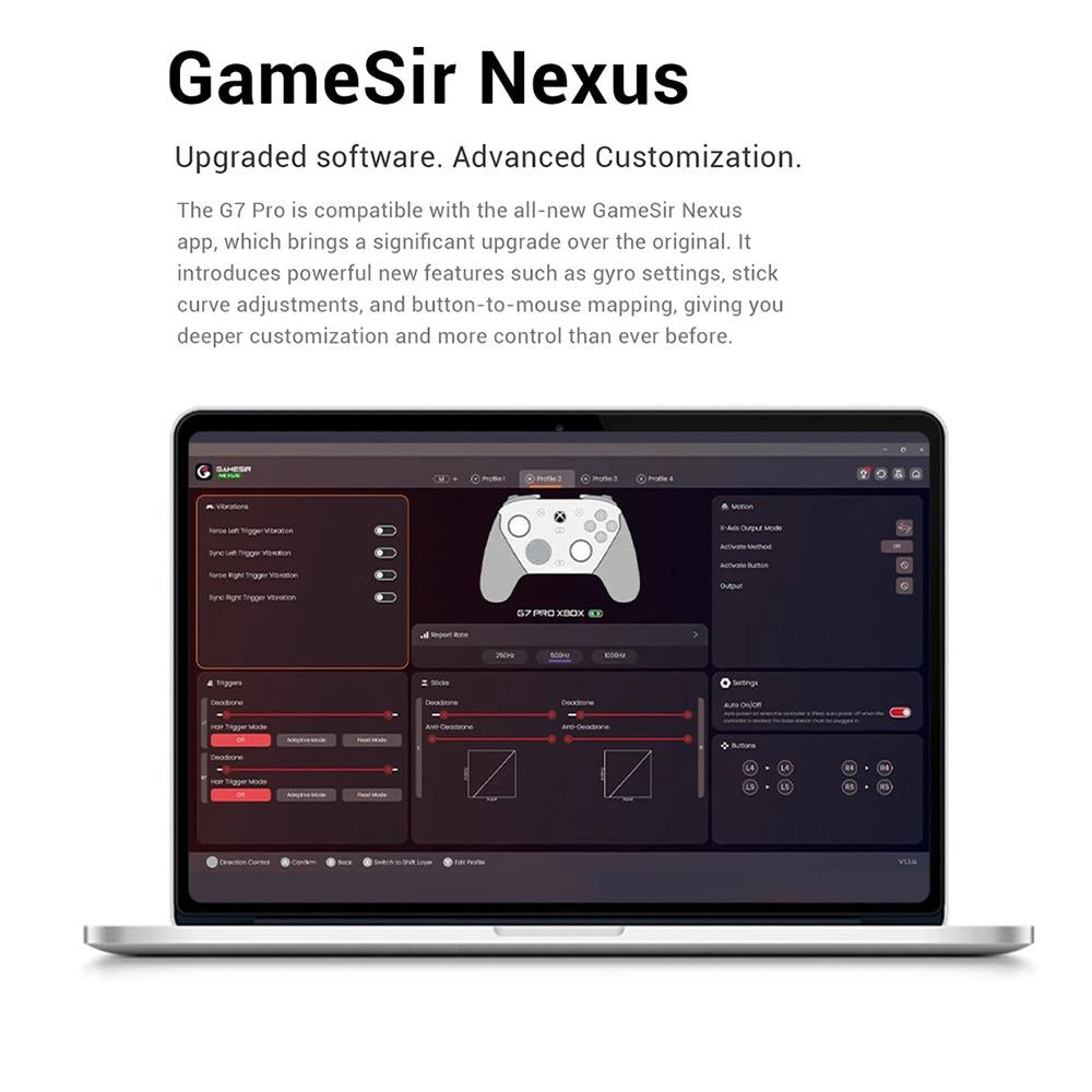 G7-Pro-Bluetooth-Wireless-Tri-Mode-Game-Controller-for-Xbox-/-Steam-/-PC-/-Android(White)