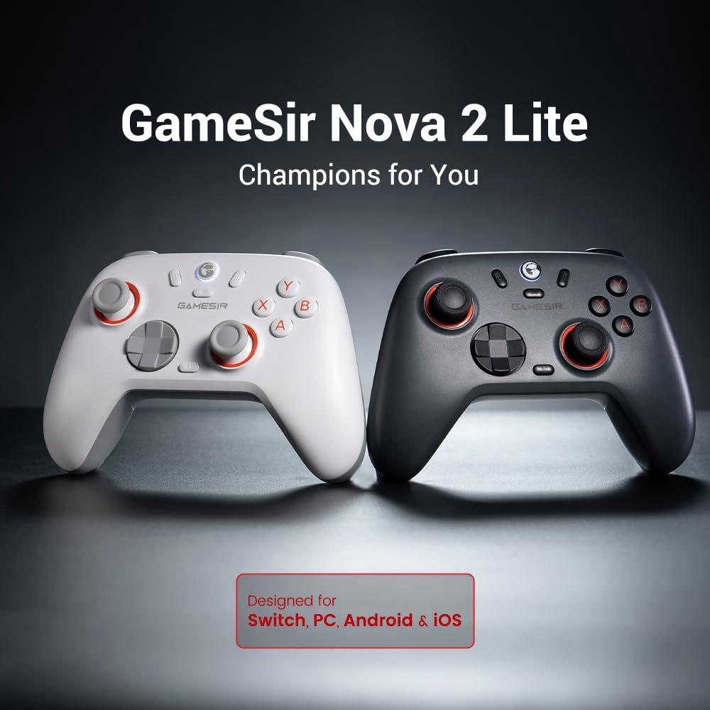 Nova-2-Lite-Tri-Mode-Wireless-Game-Controller-for-Switch-/-Steam-/-PC-/-iOS-/-Android(White)