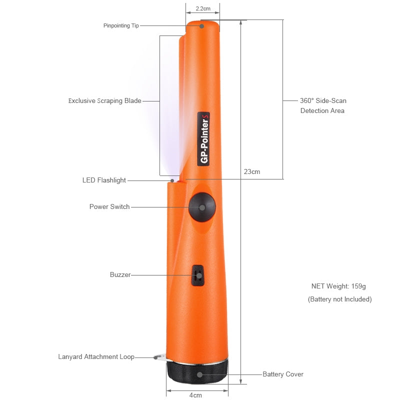 Goint-S-Metal-Detector-Gold-Detector-Pointer-Pinpointing(Orange)-Random-Package-Delivery