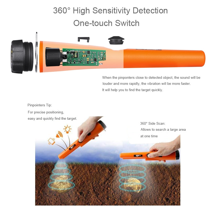 Goint-S-Metal-Detector-Gold-Detector-Pointer-Pinpointing(Orange)-Random-Package-Delivery