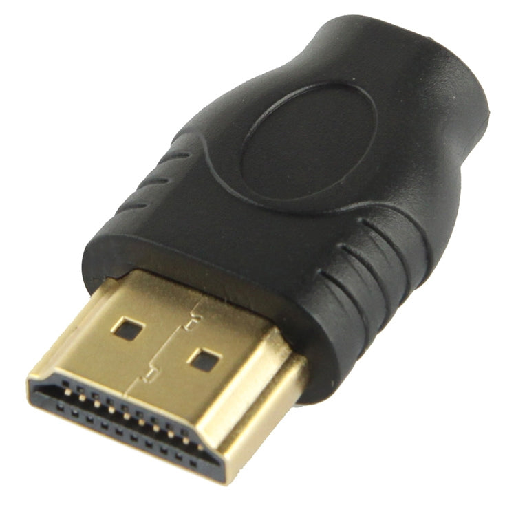 Gold-Plated-HDMI-19-Pin-Male-to-Micro-HDMI-Female-Adapter(Black)