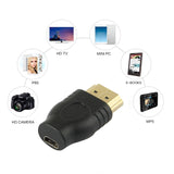 Gold-Plated-HDMI-19-Pin-Male-to-Micro-HDMI-Female-Adapter(Black)