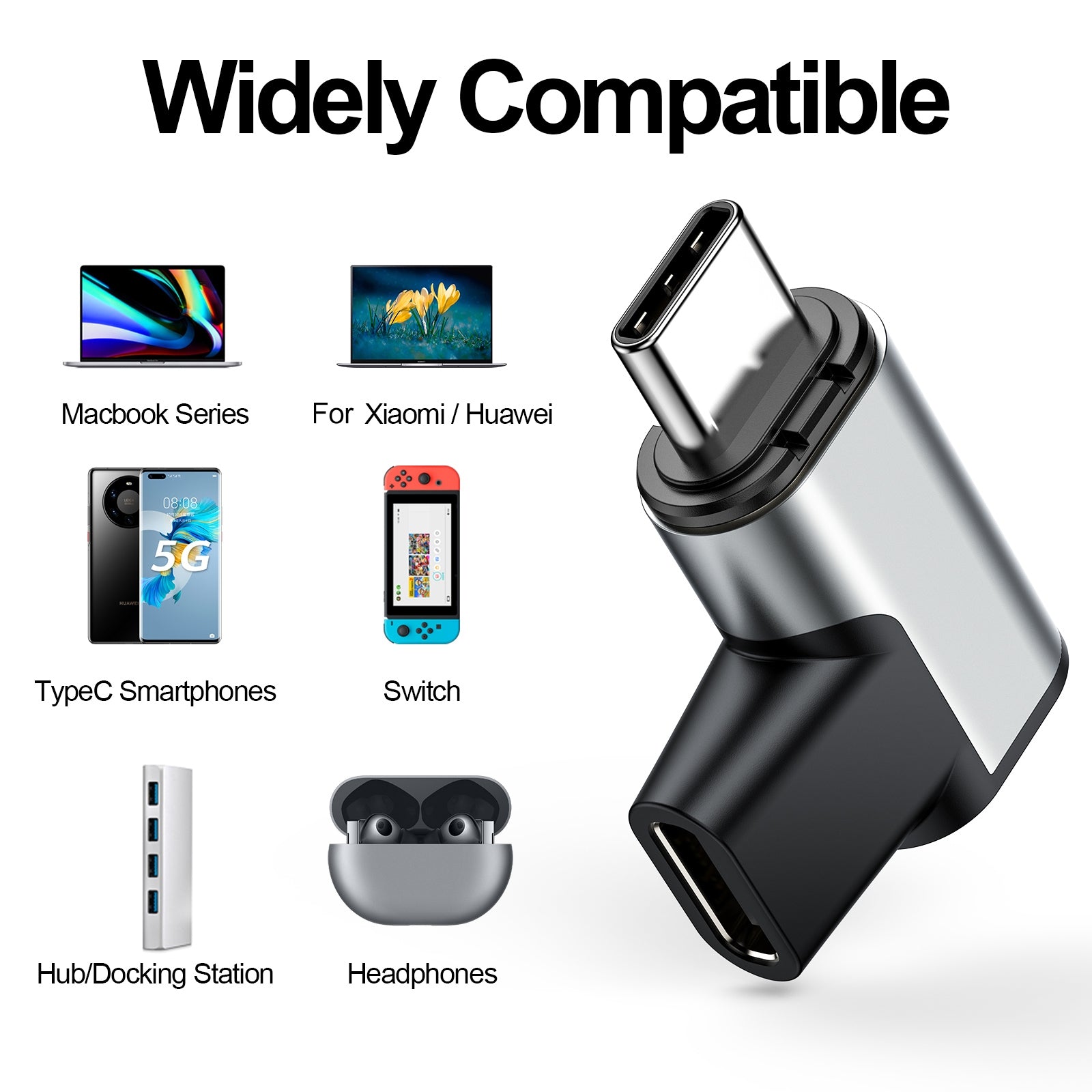 Gold-Plated-Pins-USB-C-/-Type-C-Magnetic-Adapter
