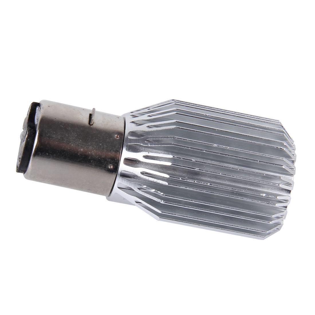 BA20D 5W 400lm 6000K COB LEDs Motorcycle Headlight Lamp, DC 9-80V (White Light)