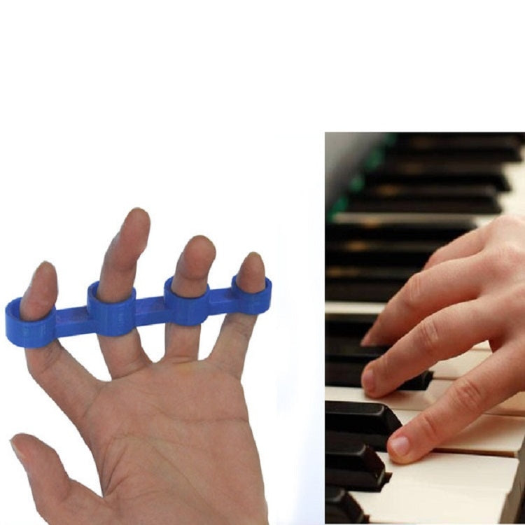 Guitar-Finger-Expansion-Finger-Force-Device-Piano-Span-Practice-Finger-Sleeve,-Specification:Small(Blue)