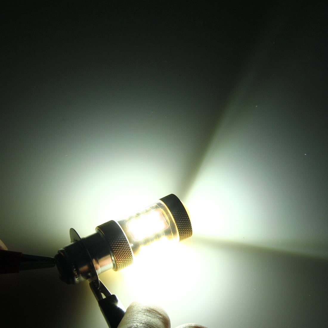 H6M/P15D-15W-1300-LM-6500K-Motorcycle-Headlight-with-28-SMD-3030-LED-Lamps,-DC-12V(White-Light)