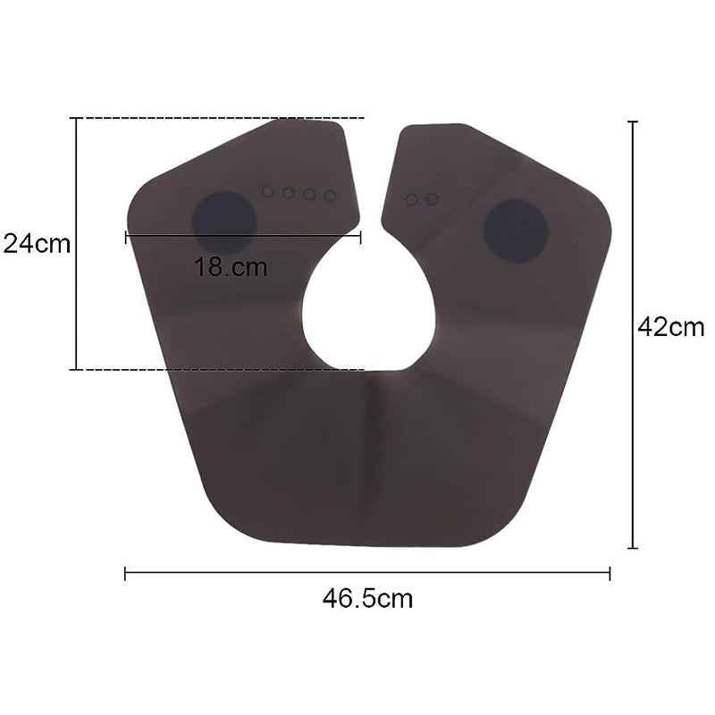 Hair-Cutting-Cape-Silicone-Neck-Wrap-Guard-for-Salon,-Large-Gray